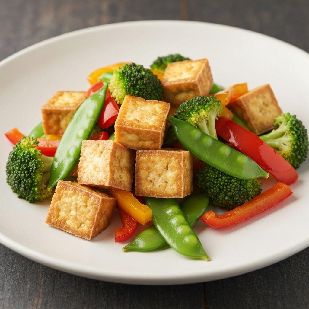 Tofu with Stir Fry Veggies